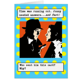 Cartão Filme Noir: Jonny (pop art)