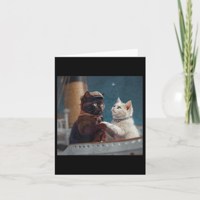 Cartão Filme Titanino Engraçado Cat Memória Rms Cruise Sh (Frente)