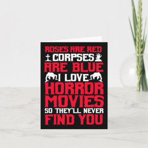 Cartão Filmes de terror filme de suspense fãs de Hallowee