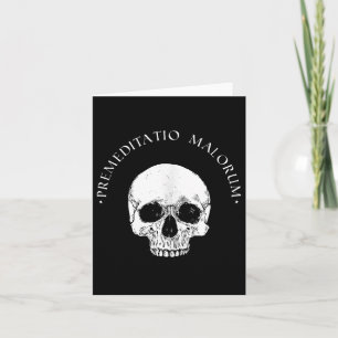 Cartão Filosofia Estática Premeditação Malorum Skull Stoi