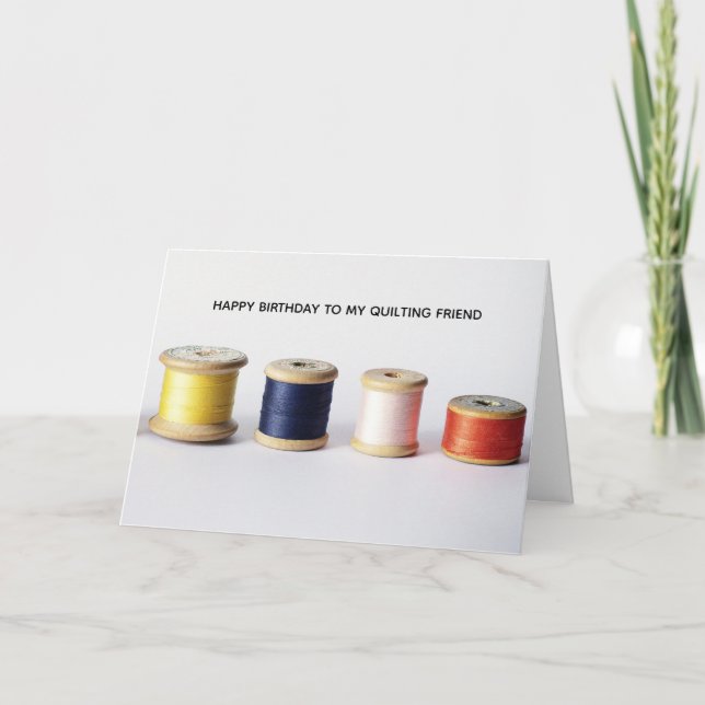 Cartão Filtrando o Aniversário do Artesanato Amigo de Cos (Frente)