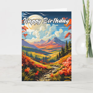 Cartão Fim de Tarde de Verão no Vale