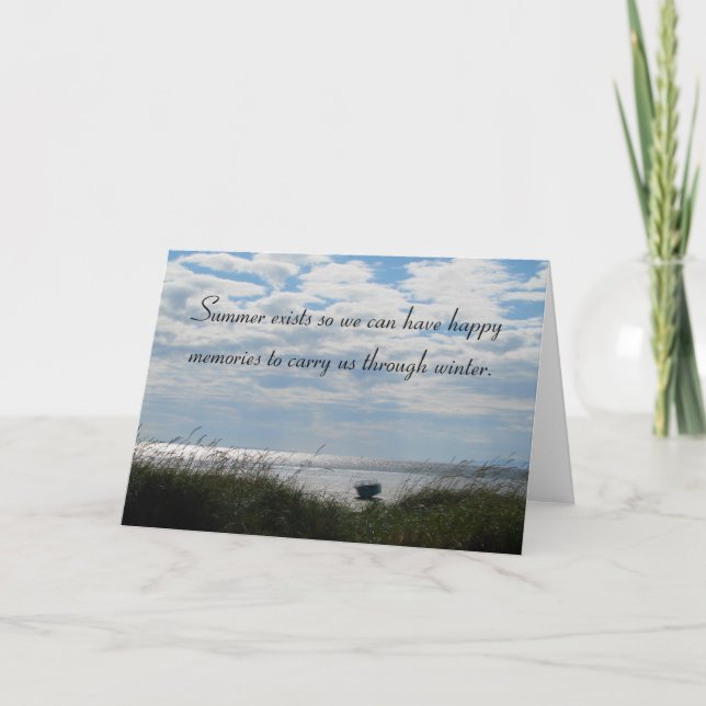 Cartão Fim do verão (Frente)