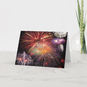 Cartão Final de Fogos de Artifício
