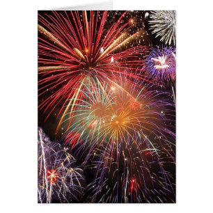 Cartão Final dos fogos-de-artifício