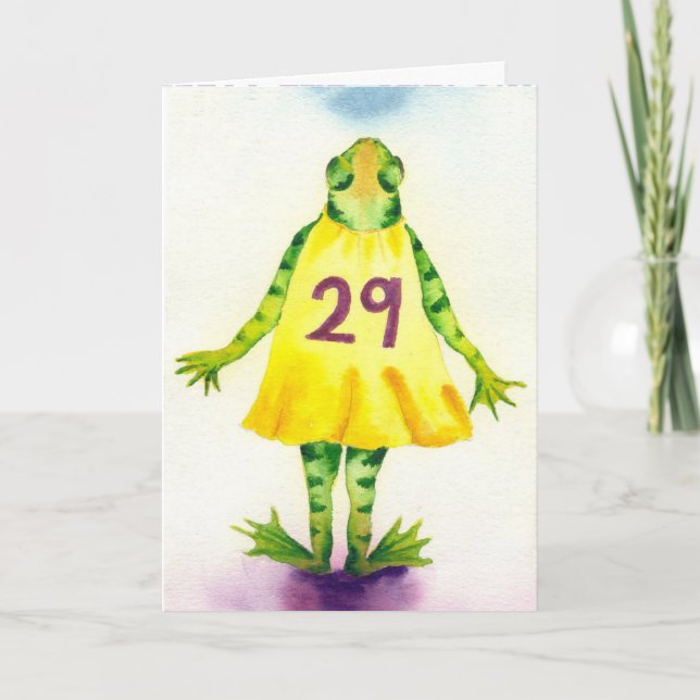 Cartão FINALLY! Happy LEAP DAY Birthday! (Frente)