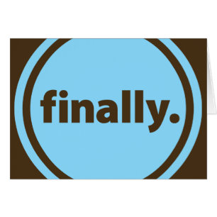 Cartão Finalmente