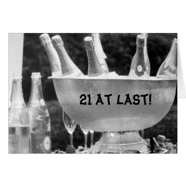 CARTÃO FINALMENTE "21" É HORA DE FESTAR (Frente Horizontal)