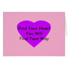Cartão Find your heart jGibney The Museum Zazzle