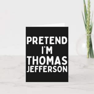 Cartão Fingir que sou Thomas Jefferson, Diversão do Hallo