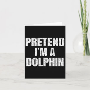 Cartão Fingir que sou um Grupo da Família Dolphin Easy Ha