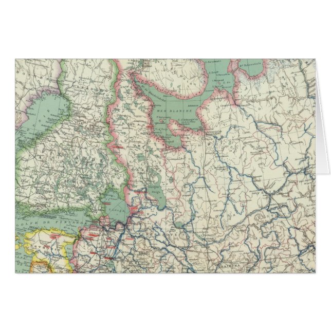 Cartão Finlândia e Rússia (Frente Horizontal)