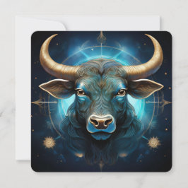 Cartão Finnbhennach The White Horned Bull Taurus Art