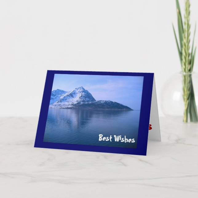 Cartão fiorde norueguês (Frente)