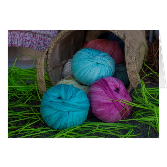 Cartão Fios para confecção de malhas (Frente horizontal)