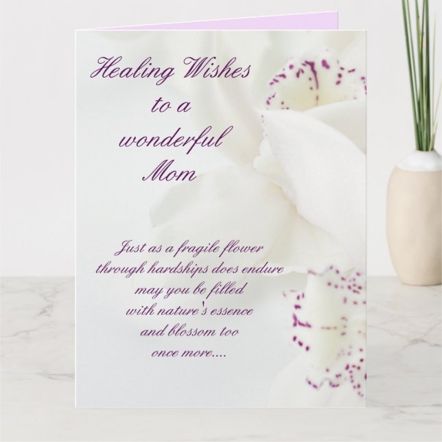 Cartão Fique bem, mãe (Frente)