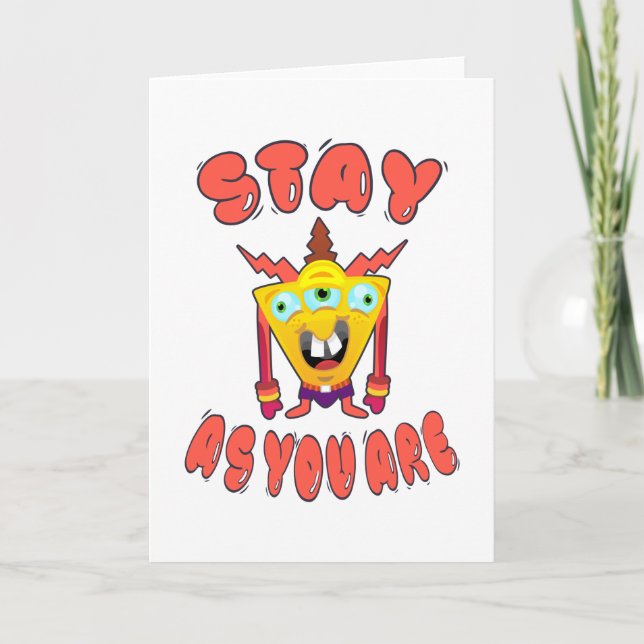 Cartão Fique como você está (Frente)