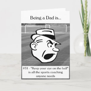 Cartão Fique de olho na bola