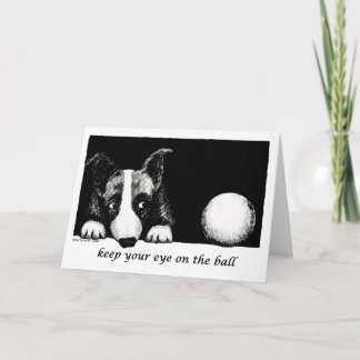 Cartão Fique de olho na bola