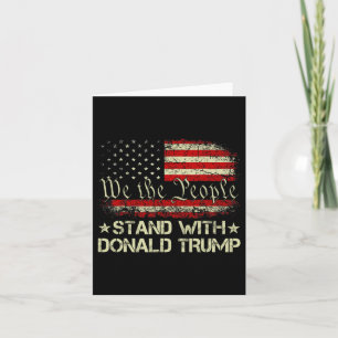 Cartão Fique De Pé Com Donald Trump Support Pro Trump Ame