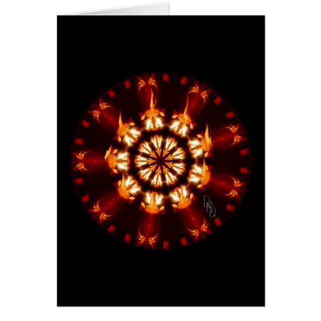 Cartão Fire Mandala (Frente)