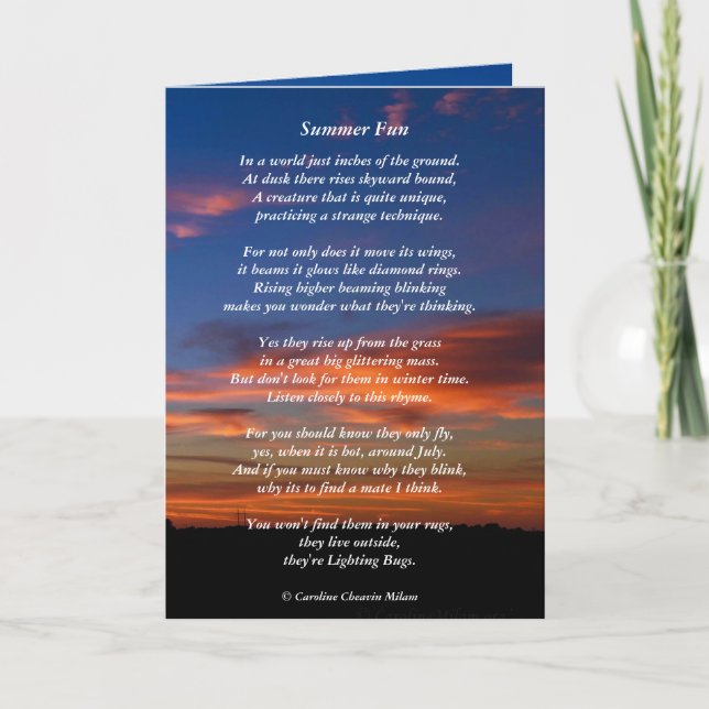 Cartão Firefly / Iluminação BugDivertido (Frente)