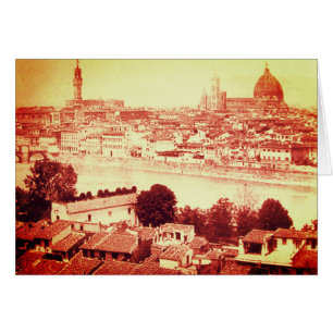CARTÃO FIRENZE - VISÃO PANORÂMICA ANTIQUIDA DE FLORENÇ