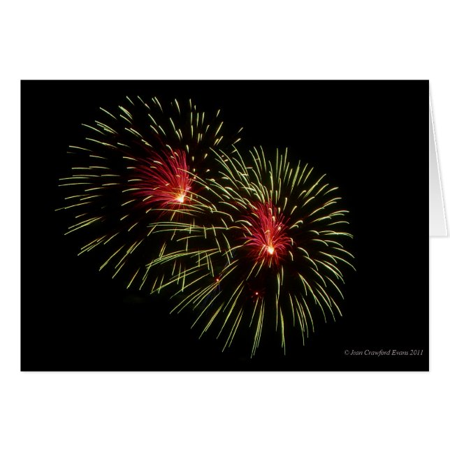 Cartão Fireworks 1 (Frente Horizontal)