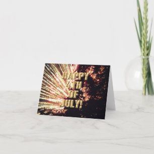 Cartão Fireworks 11 4 de julho