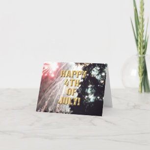 Cartão Fireworks 14 4 de julho