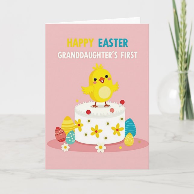 Cartão First Birthday Cake Card (Frente)