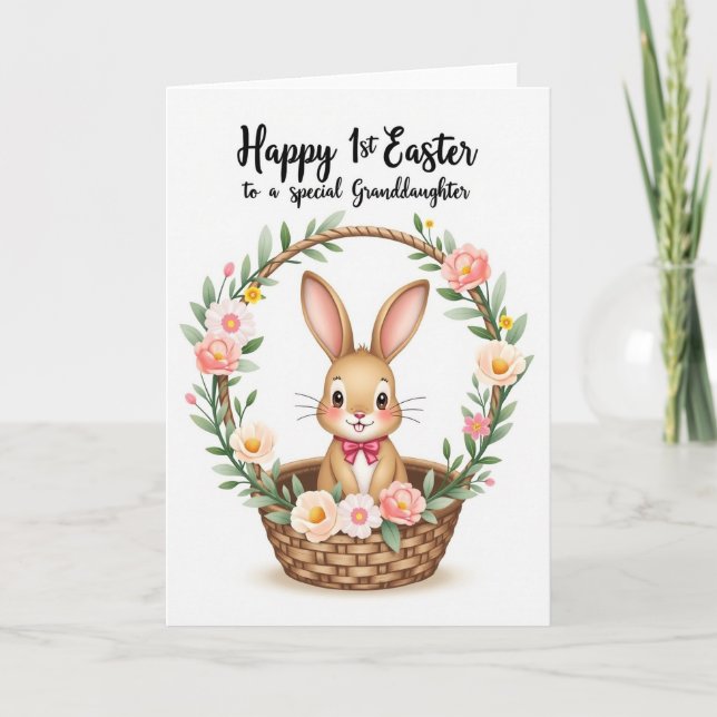 Cartão First Easter Granddaughter Card (Frente)