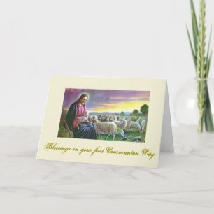 Cartão First Holy Communion - for Congratulations -