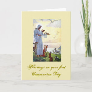 Cartão First Holy Communion - for Congratulations -