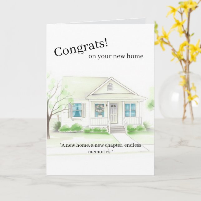 Cartão First Home Purchase Card  (Flor Amarela)