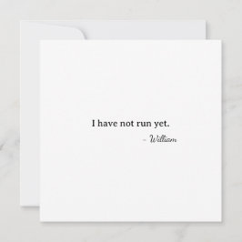 Cartão First Valentine I didn't run yet