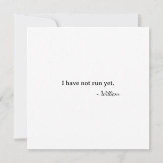 Cartão First Valentine I didn't run yet