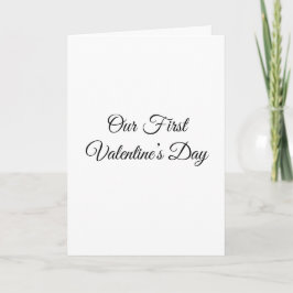 Cartão First Valentine's Day Together | Valentines Card