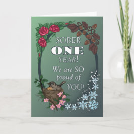 Cartão First Year Sober Anniversary Card from Group