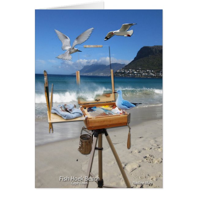 Cartão Fish Hoek Beach - Cidade do Cabo (Frente)