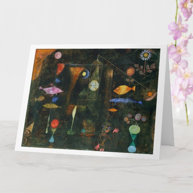 Cartão Fish Magic, Paul Klee 1925 (Orquídea)