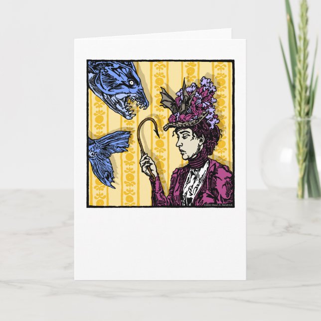 Cartão Fishhook - Blank Inside Pop Goth Nightmare  (Frente)