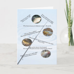 Cartão Fishing jokes card number 1