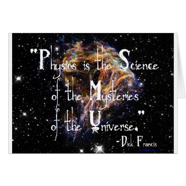 Cartão Física é ciência (Frente Horizontal)