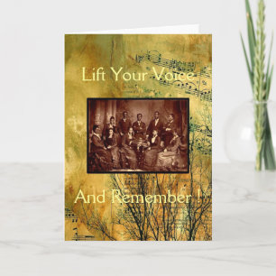 Cartão Fisk Jubilee Singers/ Wade Through the Water