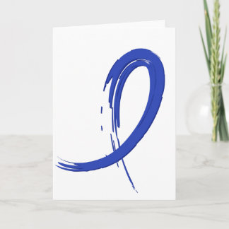 Cartão Fita Azul Do Cancer Colon A4