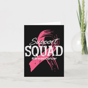 Cartão Fita de câncer de mama Support Squad Awarties Men