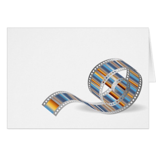 Cartão Fita de cinema (Frente Horizontal)
