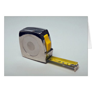 Cartão Fita para objetos de medição