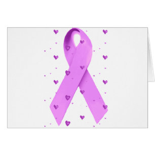 Cartão Fita Roxa do Amor_